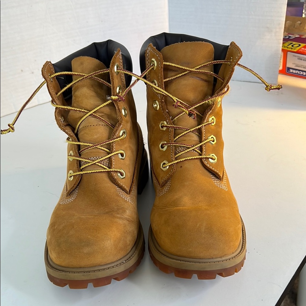 Timberland Tan Leather Boots men’s size 7 - Picture 2 of 9